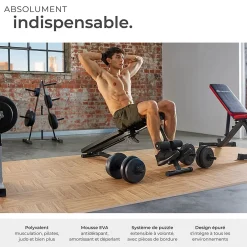 Ensemble de 12 Dalles Carrées Tapis de sol Sport 12 pièces avec 24 bordures imprimé bois-Tectake Online