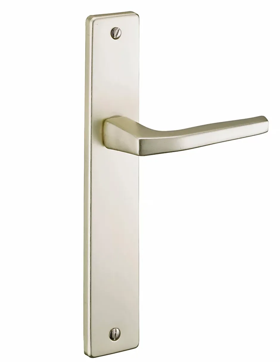 Thirard Ensemble de poignées pour porte intérieure Picardie sans trou, carré 8mm, entr'axes 195mm, couleur champagne -