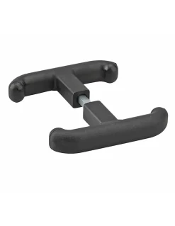 Ensemble de poignées pour porte de garage T, carré 8mm, noir --Thirard Sale