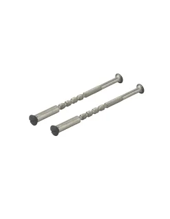 Ensemble de poignées pour porte d'entrée Vesta trou de cylindre, carré 7mm, entr'axes 165mm, noir --Thirard Outlet