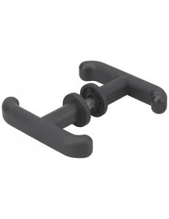 Thirard Ensemble de poignées pour porte de garage, carré 8mm, noir -