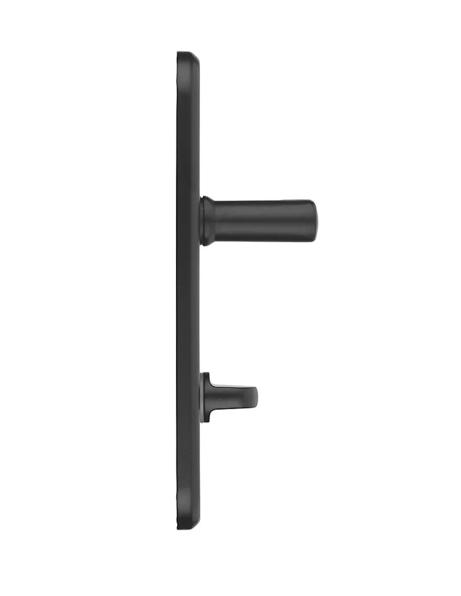 Ensemble de poignées pour salle de bain/toilette Vesta à condamnation, carré 7mm, entr'axes 165mm, noir --Thirard Clearance