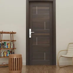 Ensemble poignée sur plaque rectangulaire serrure Colan satin blanc L.106mm x l.39.8mm entraxe 165mm