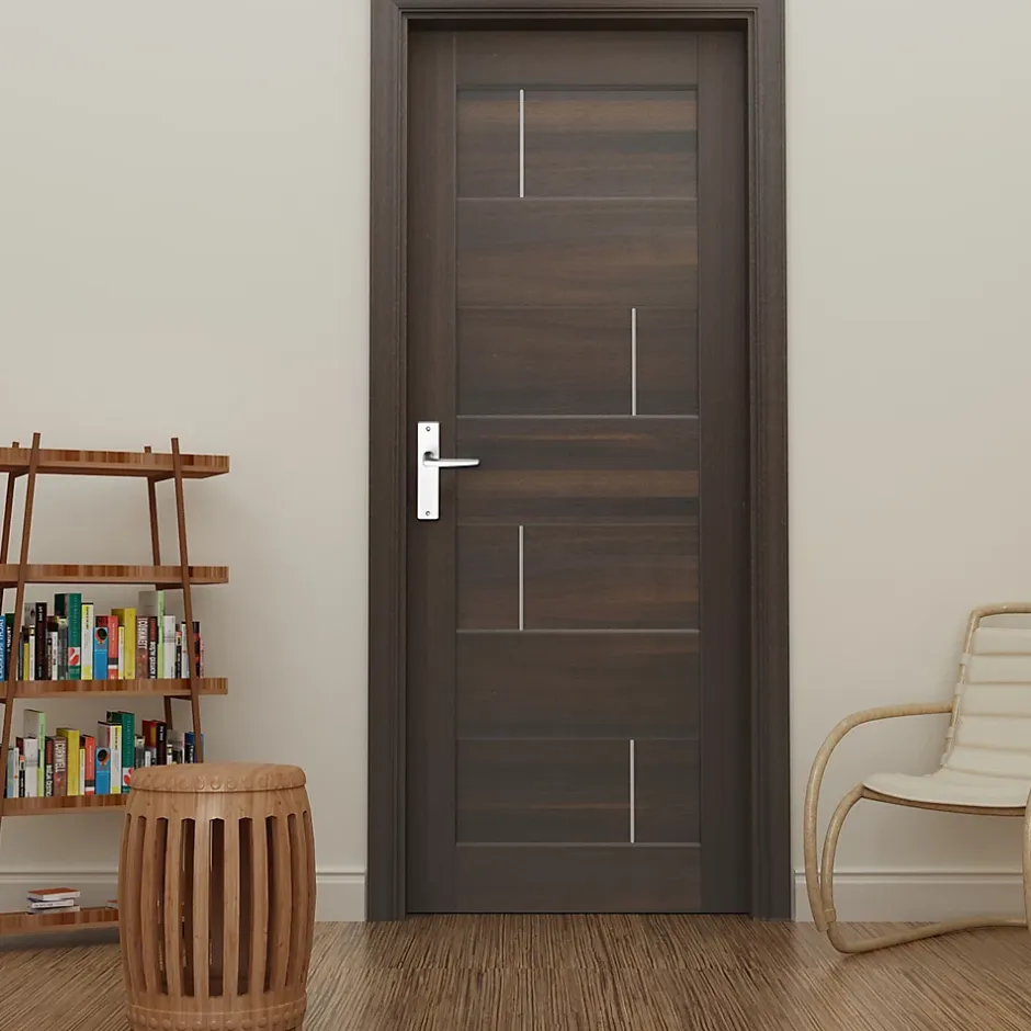 Ensemble poignée sur plaque rectangulaire Colan effet argenté satin gris L.106mm x l.39.8mm entraxe 165mm- Hot