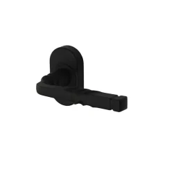 Ensemble poignée sur rosace à visser Bovel noir Ø63mm-