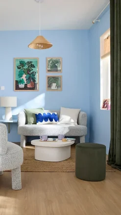 Ensemble poignée sur rosace rond à visser Minzh effet nickel satin gris Ø50mm-GoodHome Clearance