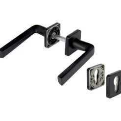 Vachette Ensemble sur rosace - Kaza - - Clé I - Noir