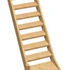Escalier 1/4 tournant gauche bois Normandie l.80 cm 13 marches sapin