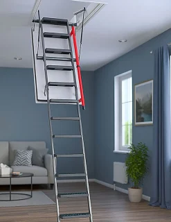 Escalier coupe feu 120min - Hauteur sous plafond 3.05m - Trémie 70x140cm - LMF70140-305-Matisere Outlet