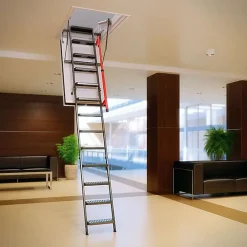 Matisere Escalier coupe feu 120min - Hauteur sous plafond 3.05m - Trémie 70x130cm - LMF70130-305