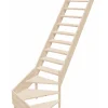 Woodup Escalier de Meunier en Kit AZET en Sapin Quart tournant compact