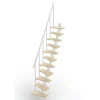Escalier droit 12 marches - Hauteur à franchir de 2.60 à 3.08m - Largeur 60cm - Couleur bois et blanc - SMALL60/I-SBNAT-12-Matisere Sale