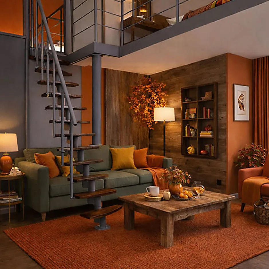 Escalier droit 12 marches - Hauteur à franchir 2.23 à 2.94m- Largeur 65cm - Structure grise et marche noyer - NIZZA60/I/SGMNO-12-Matisere