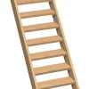 Kordo Escalier droit bois Normandie l.74,5 cm 14 marches sapin