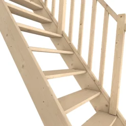 Fortia Escalier droit bois 13 marches Rapallo