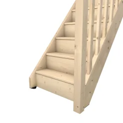 Escalier droit épicea coloris naturel 13 marches Rapallo-Fortia Hot