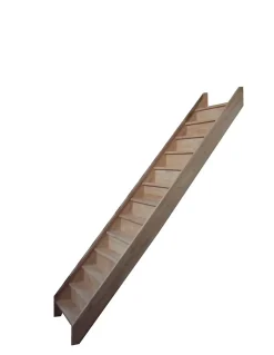 Escalier Droit Hêtre LC Ou Sapin Chevalard 280 Cm Avec Contremarches Sapin H Sol Sol 280 Cm-Woodup Hot