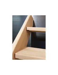 Woodup Escalier Droit Sapin (195 X 34 Mm) Fageole 220 Cm90 Hêtre LC H Sol Sol 300 Cm