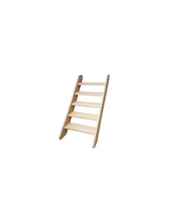 Woodup Escalier Droit Sapin (195 X 34 Mm) Fageole 220 Cm60 Hêtre LC H Sol Sol 300 Cm