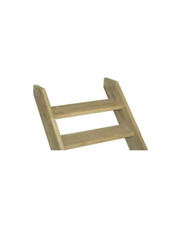 Woodup Escalier Droit Sapin (195 X 34 Mm) Fageole 220 Cm60 Chêne LC H Sol Sol 300 Cm