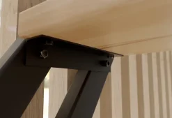 Alumin'home Escalier droit Valencia noir en hêtre 12 marches