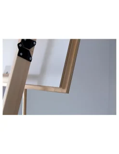 Woodup Escalier Escamotable Grande Hauteur Isolé 26 Mm H 330 Cm Caisson 120 X 55 Cm