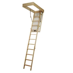 Escalier escamotable haute qualité isolation supérieure (échelle 3 plans 12 marches 120x60)-Mac Allister Sale