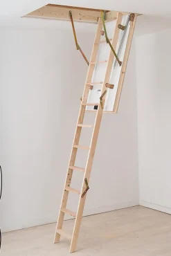 Escalier escamotable haute qualité isolation supérieure (échelle 3 plans 12 marches 120x60)-Mac Allister Sale