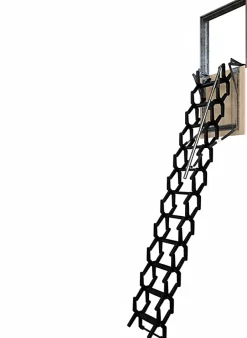 Matisere Escalier escamotable mural en métal - Trémie de 50x110cm - Hauteur de 2.25 à 3.25m - ADJM/50/110