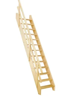 Woodup Escalier Gain De Place Aulac Kit Recoupable70 Avec Rampe H Sol Sol 280 Cm