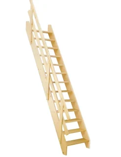 Woodup Escalier Gain De Place Basseyre 287 Cm Kit Recoupable80 Avec Rampe H Sol Sol 287 Cm