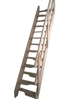 Woodup Escalier Gain De Place Nugere 280 Cm Kit Recoupable Hêtre LC H Sol Sol 280 Cm