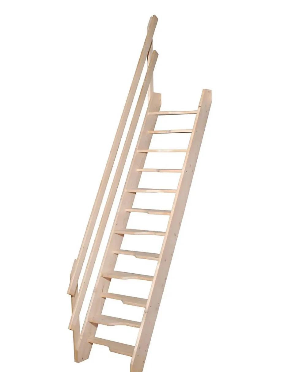 Woodup Escalier Gain De Place Nugere 280 Cm Kit Recoupable Sapin H Sol Sol 280 Cm