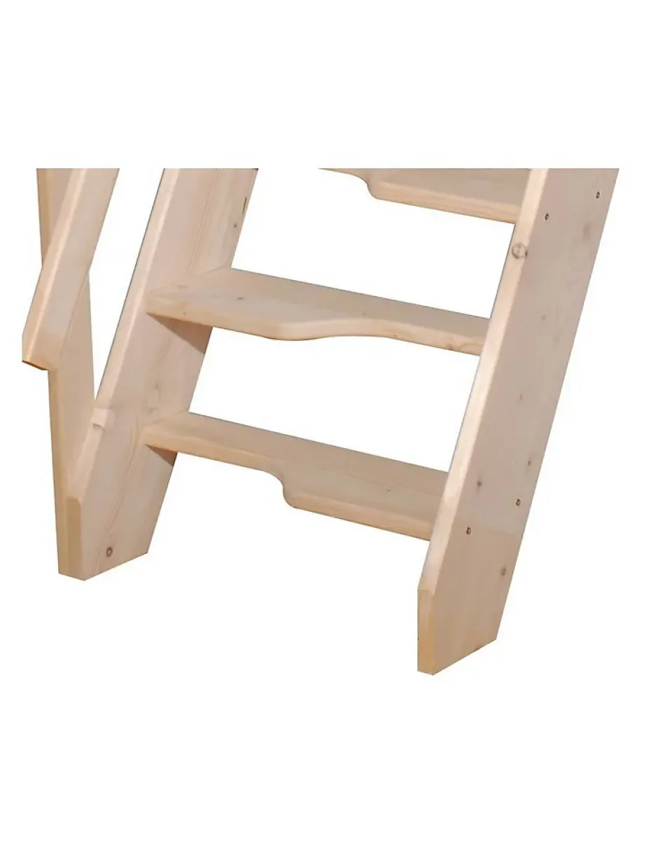 Woodup Escalier Gain De Place Nugere 280 Cm Kit Recoupable Sapin H Sol Sol 280 Cm