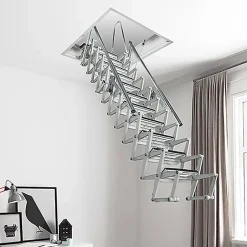 Escalier Grenier Electrique - Trappe 60x110cm - Hauteur 3.06 à 3.25m - ACI-THE325G/110X60-Matisere Sale