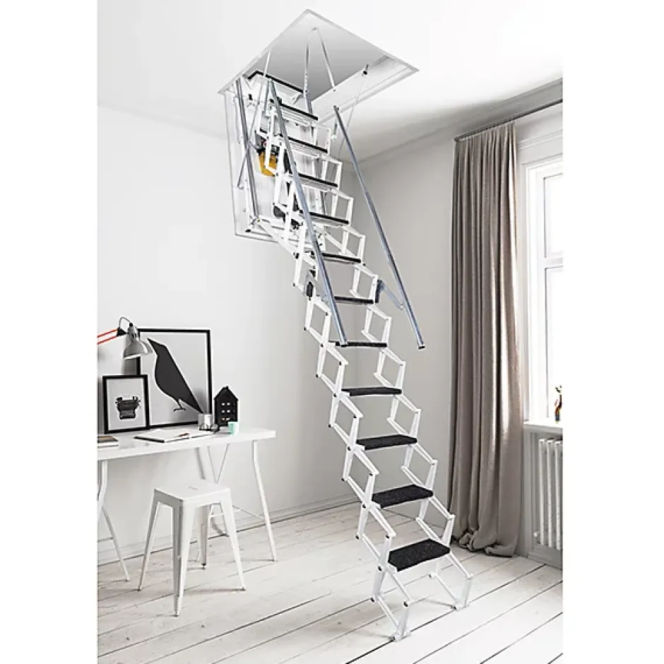 Matisere Escalier Grenier Electrique - Trappe 70x130cm - Hauteur 2.76 à 3.05m - ACI-THE300B/130X70