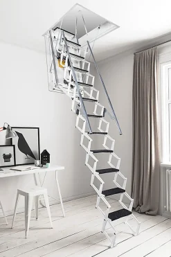 Matisere Escalier Grenier Electrique - Trappe 70x130cm - Hauteur 2.76 à 3.05m - ACI-THE300B/130X70