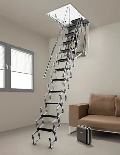 Escalier Grenier Electrique - Trappe 60x120cm - Hauteur 3.06 à 3.25m - ACI-THE325G/120X60-Matisere Outlet