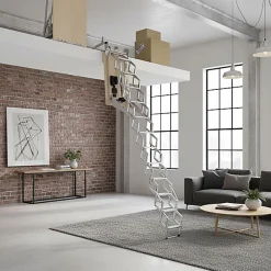 Escalier électrique avec trappe de 80X100cm - Main courante à gauche - Hauteur sol à sol max. 3,05m - FGM/80/100/MCG-Matisere Best