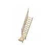 Woodup Escalier quart tournant bas en sapin Kit gain de place