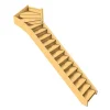 Woodup Escalier Quart Tournant Chêne Furka 288 Cm Kit Recoupable Haut à Droite Avec Contremarches Sapin H Sol Sol 288 Cm