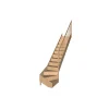 Woodup Escalier Quart Tournant Sapin Massif Malval 280 Cm H Sol Sol 280 Cm
