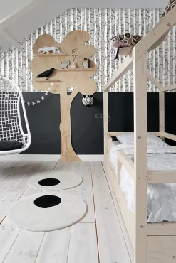 Estahome papier peint troncs de bouleau gris chaud clair - 53 cm x 10.05 m - 138889