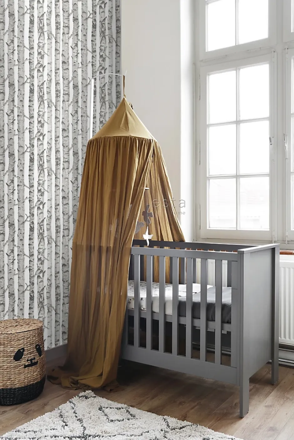 Estahome papier peint troncs de bouleau gris chaud clair - 53 cm x 10.05 m - 138889