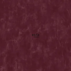 papier peint uni à effet pictural rouge bordeaux - 53 cm x 10.05 m - 148724-Estahome Hot