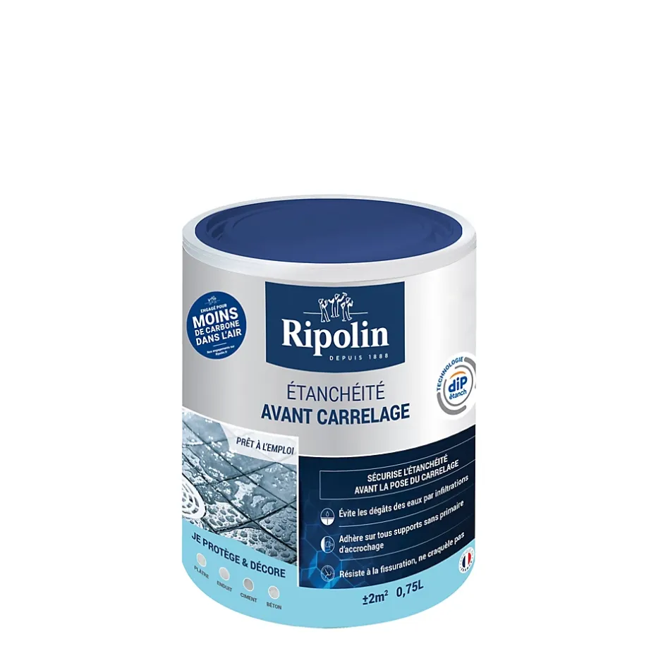 Etanchéité avant carrelage intérieur mat 0,75L-Ripolin