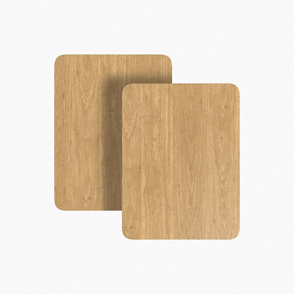 Extrémité adhésive vinyle imitation chêne pour lamelle 3 x 4 cm-