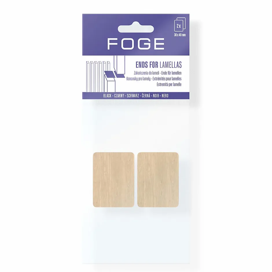 Extrémité adhésive vinyle imitation chêne pour lamelle 3 x 4 cm-