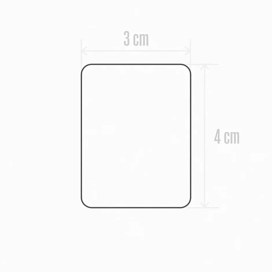 Extrémité adhésive vinyle imitation chêne pour lamelle 3 x 4 cm-
