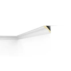 Decoflair F11 Moulure de plafond Polyuréthane 70 x 70 x 2000 - 1 pièce